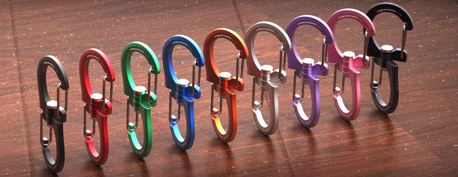 FresKaro 360 swivel carabiners