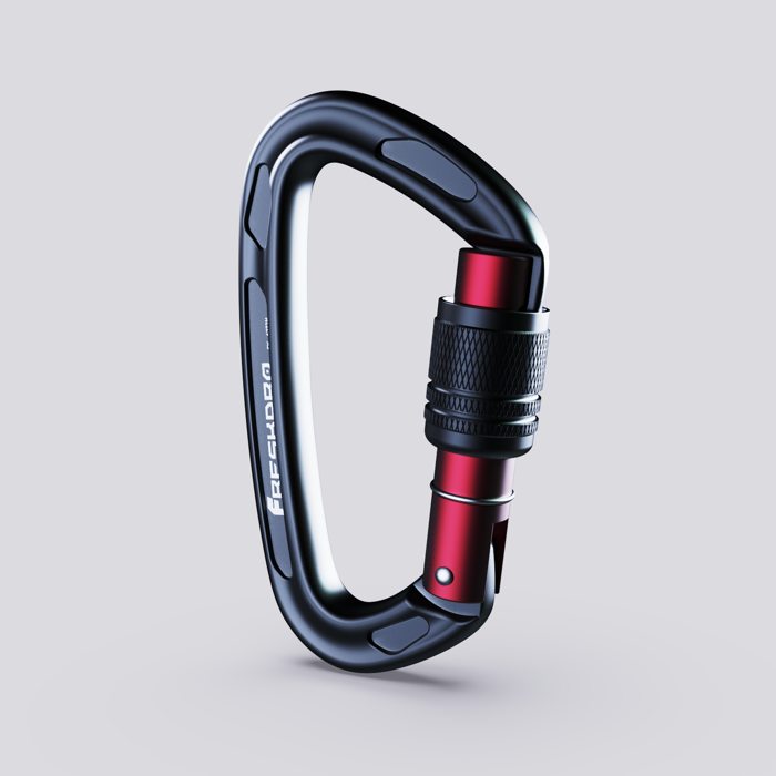 FresKaro 25kN Screwlock carabiner